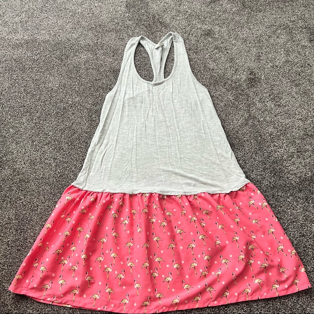 River.island flamingo dress.